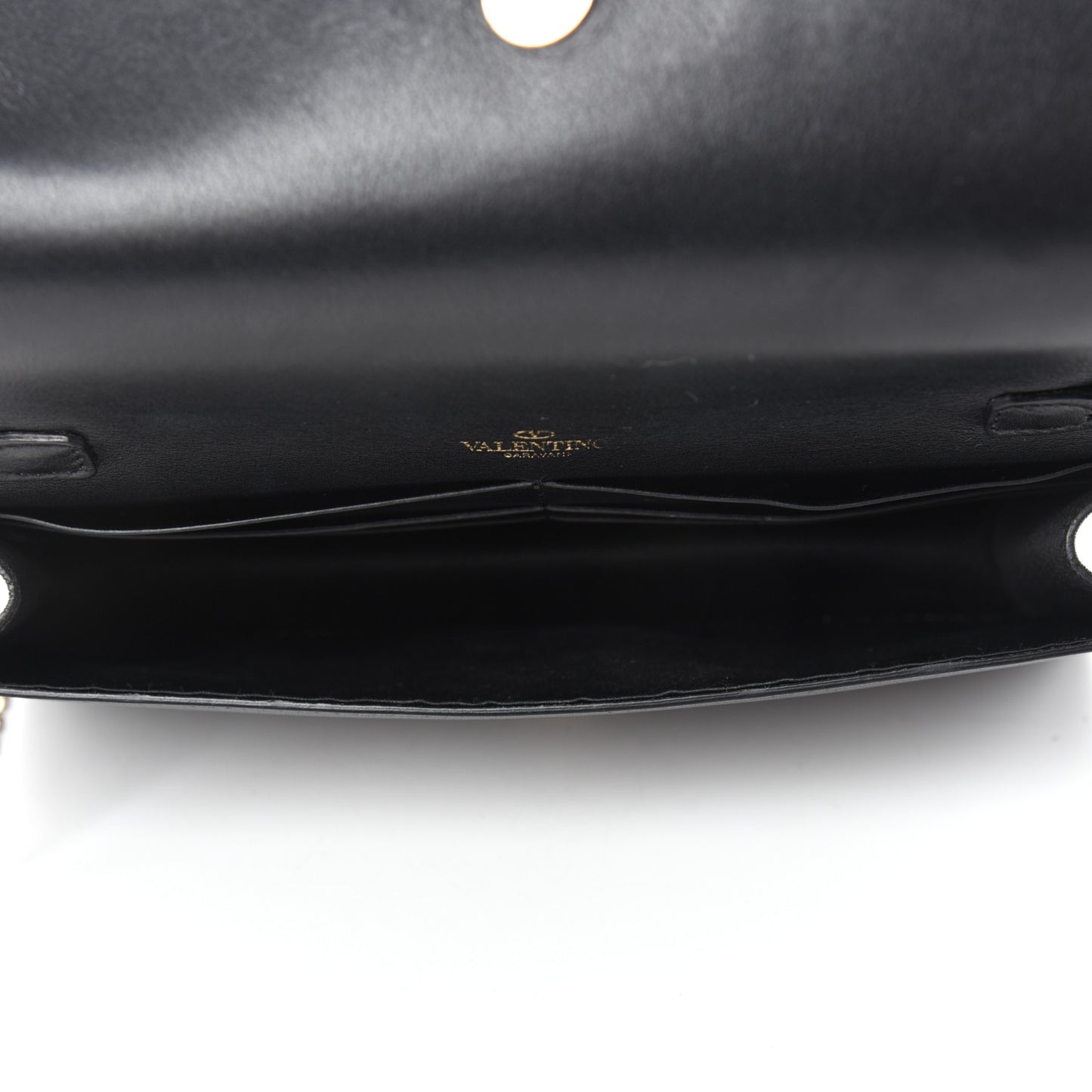 Vitello Chain Crossbody Bag Black