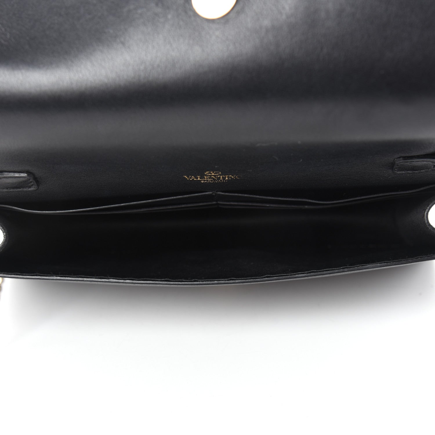 Valentino Garavani Vitello Chain Crossbody Bag Black 5 of 9