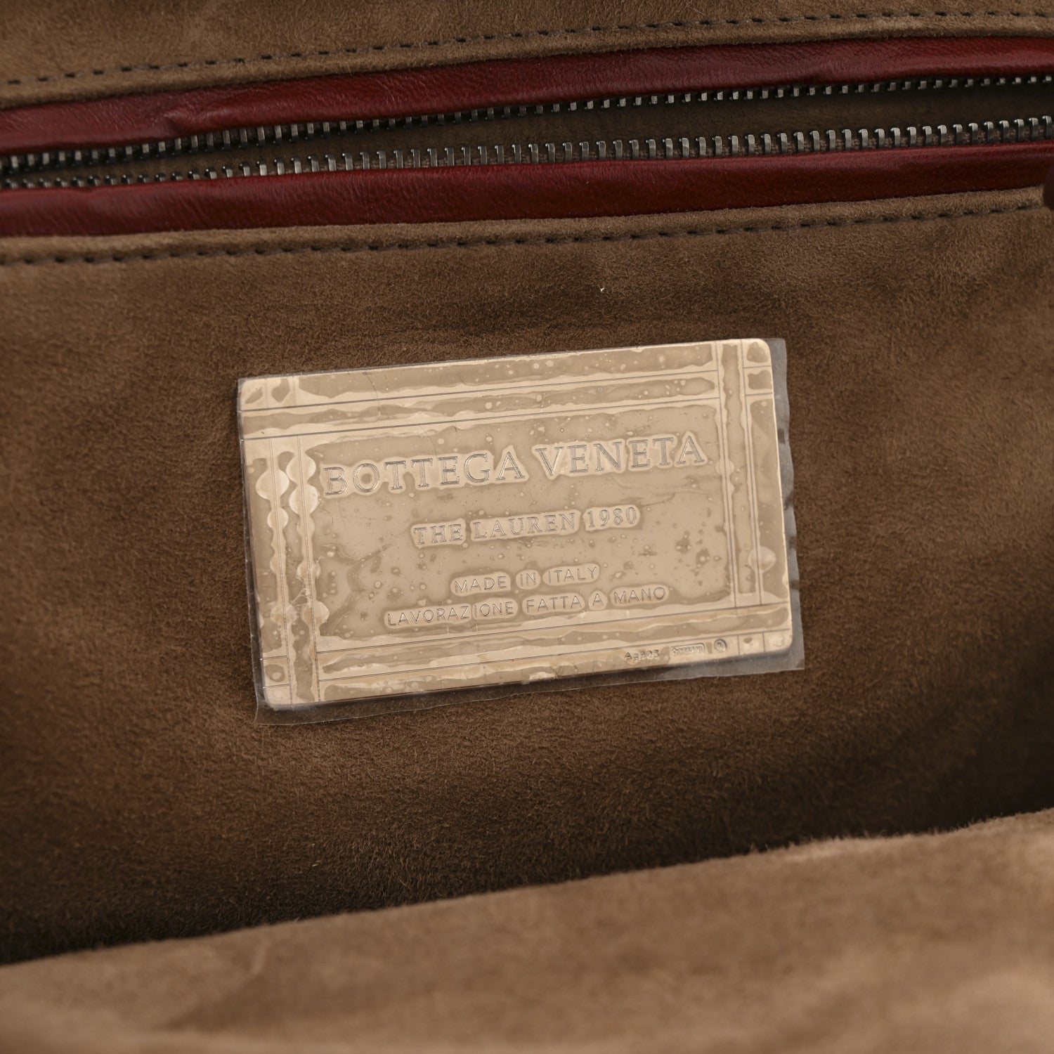 Bottega Veneta Nappa Intrecciato The Lauren 1980 Clutch Gigolo Red 6 of 9