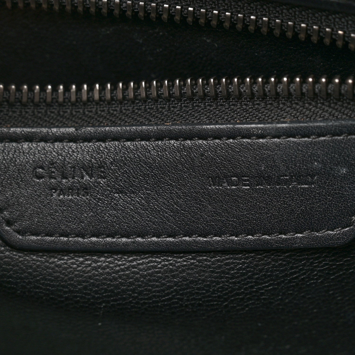 Celine Smooth Calfskin Micro Bi-Color Luggage Black White 6 of 14