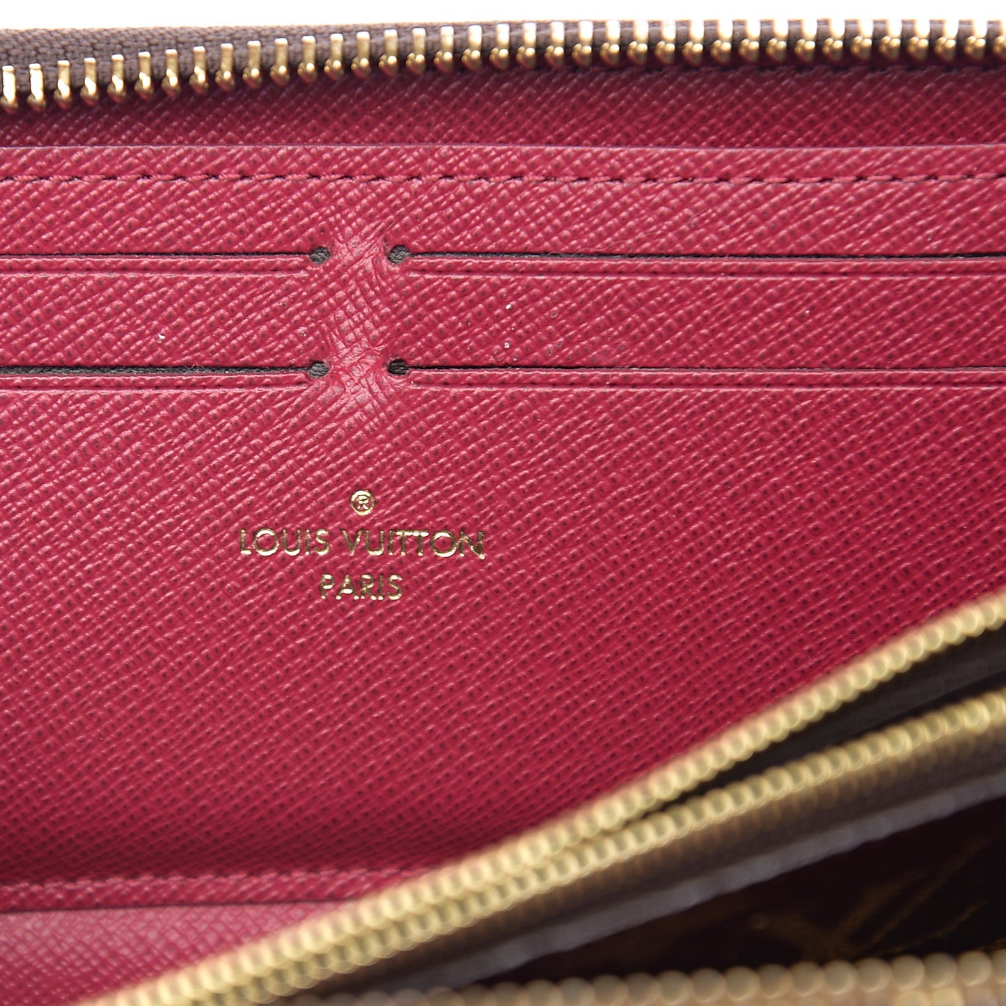 Monogram Clemence Wallet Fuchsia