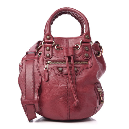 Balenciaga Agneau Giant 12 Rose Gold Hardware Mini Pompon Cassis 1 of 9