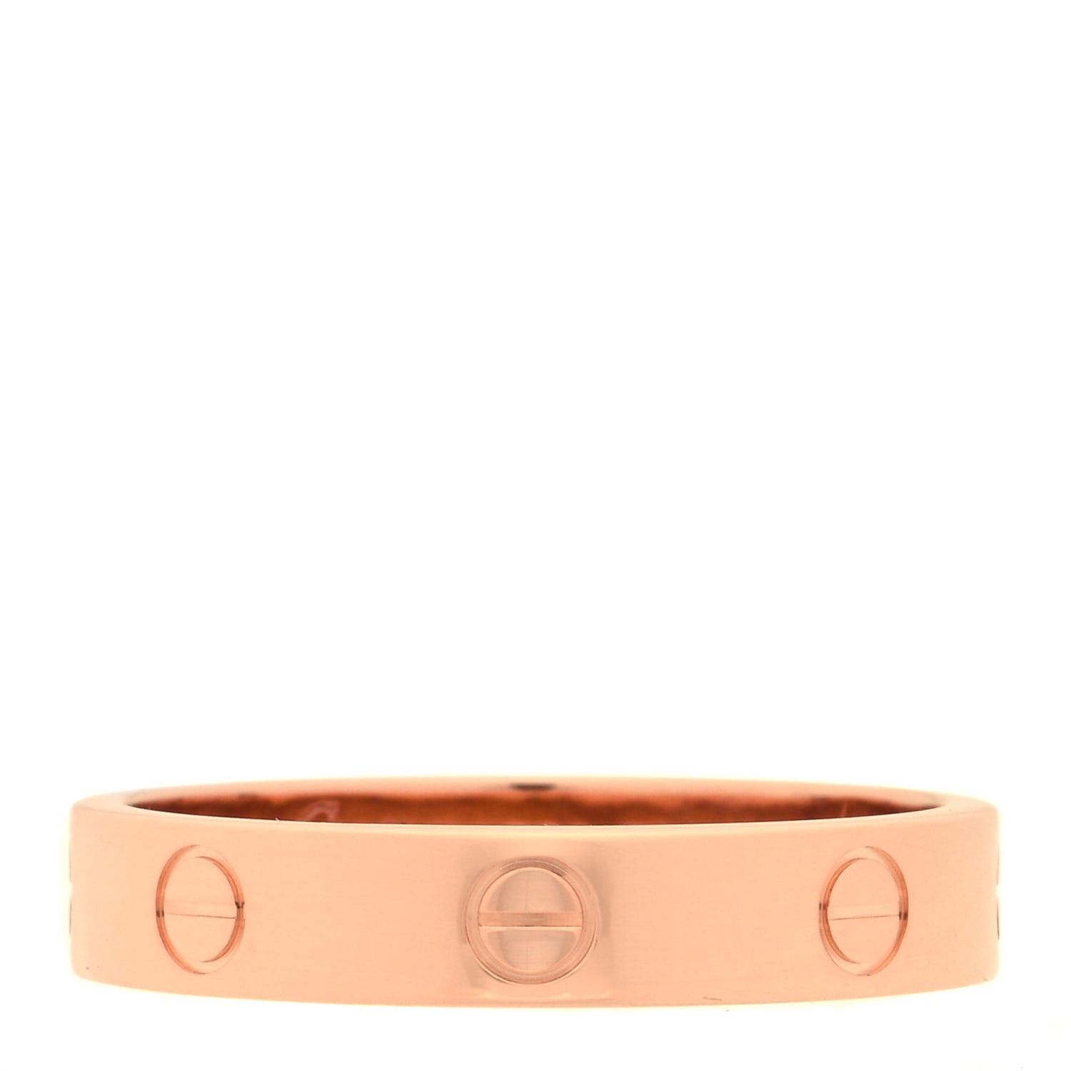 Cartier 18K Pink Gold 4mm LOVE Wedding Band Ring 58 8.25 1 of 4