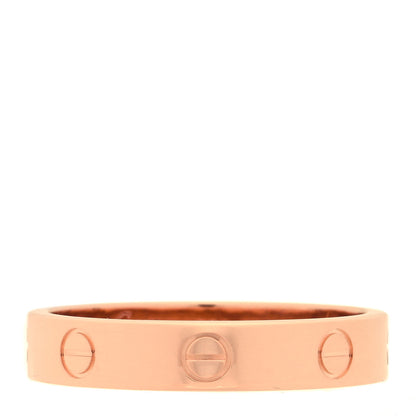 Cartier 18K Pink Gold 4mm LOVE Wedding Band Ring 58 8.25 1 of 4
