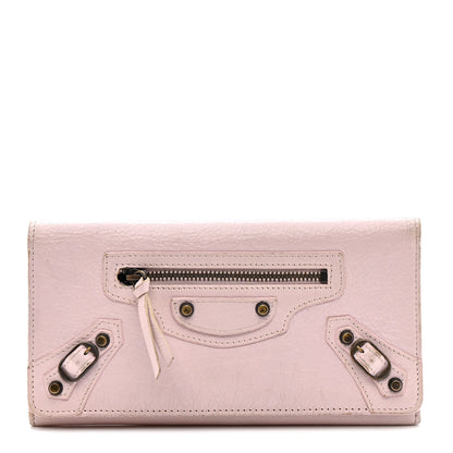 Balenciaga Agneau Classic Hardware Money Wallet Rose Poudre 1 of 12
