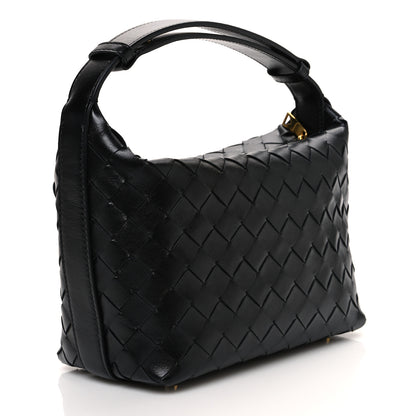 Bottega Veneta Calfskin Nappa Intrecciato Mini Wallace Black 3 of 11