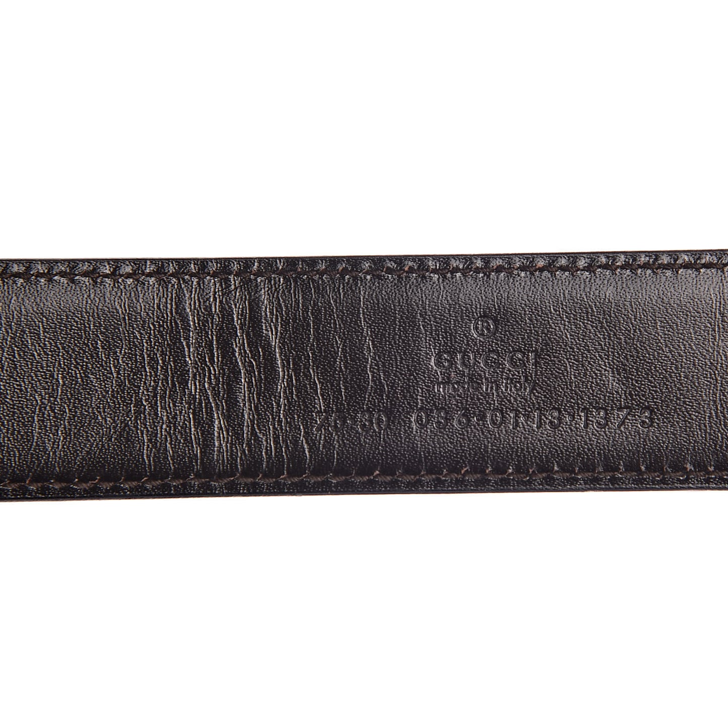 Calfskin Reversible Square G Buckle Belt 75 30 Black Brown