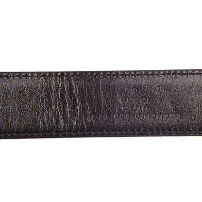 Gucci Calfskin Reversible Square G Buckle Belt 75 30 Black Brown 6 of 6