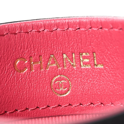 Chanel Lambskin Quilted Chanel 19 Card Holder Black 6 of 12