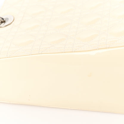 Christian Dior Patent Cannage Large Lady Dior White 17 of 18
