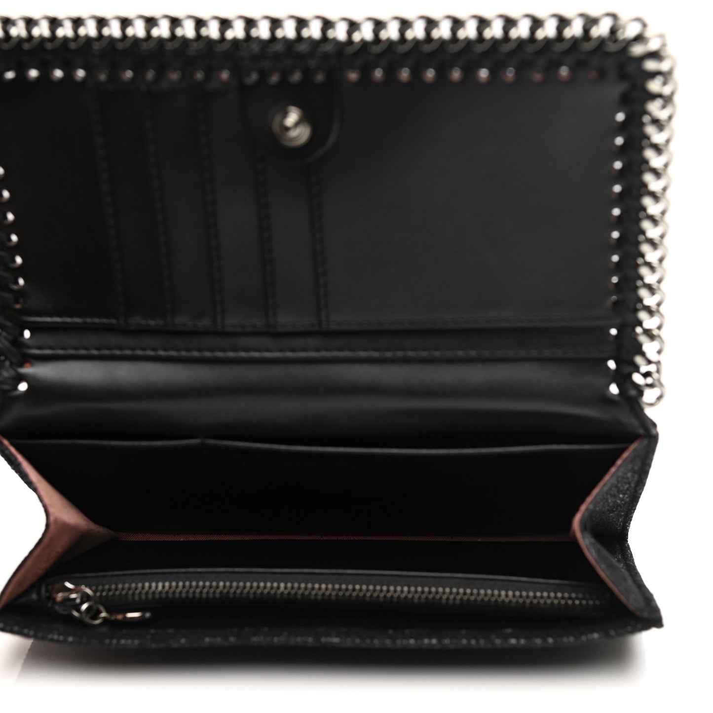 Shaggy Deer Falabella Flap Wallet Black