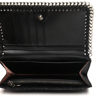 Stella McCartney Shaggy Deer Falabella Flap Wallet Black 5 of 7