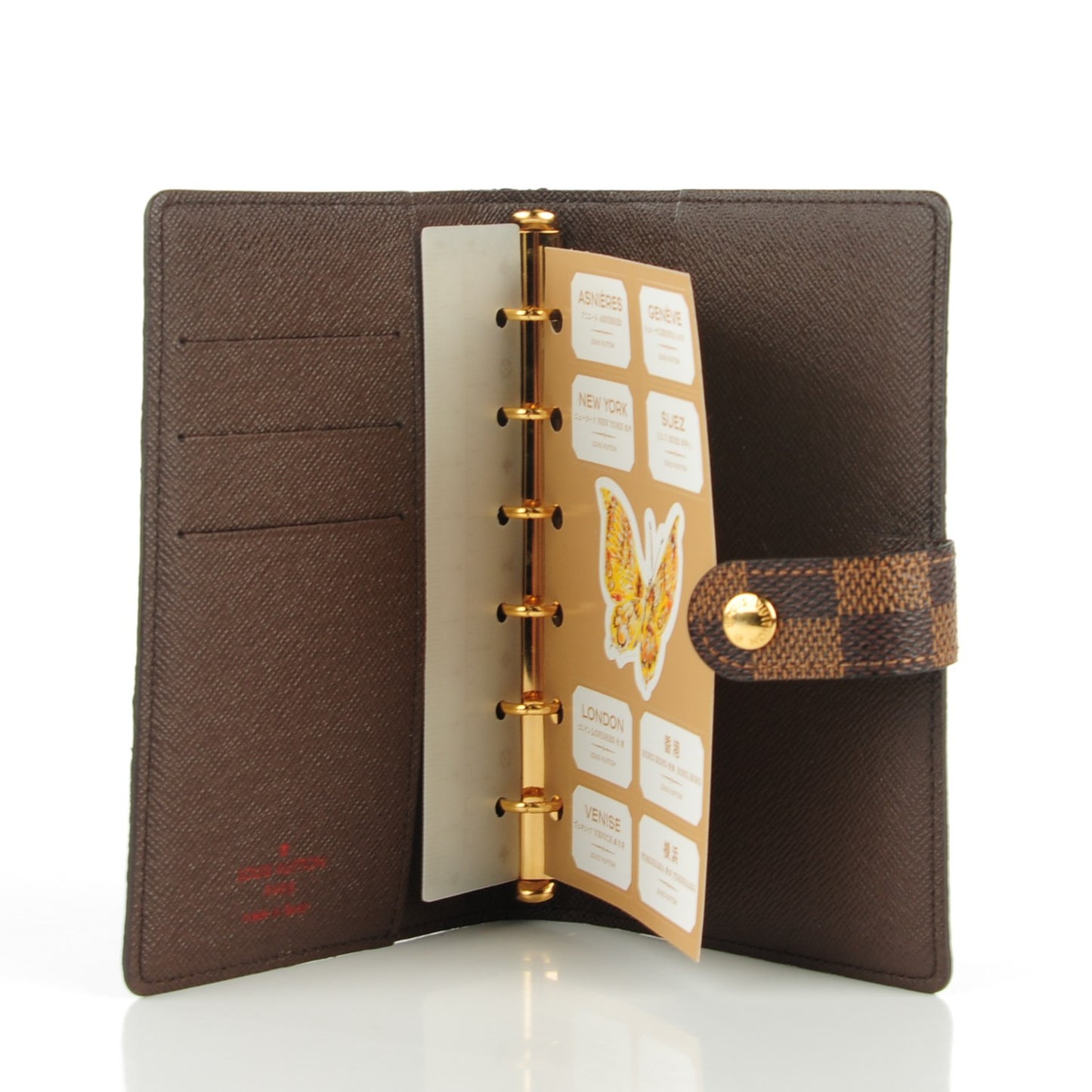 Damier Ebene Small Ring Agenda Cover