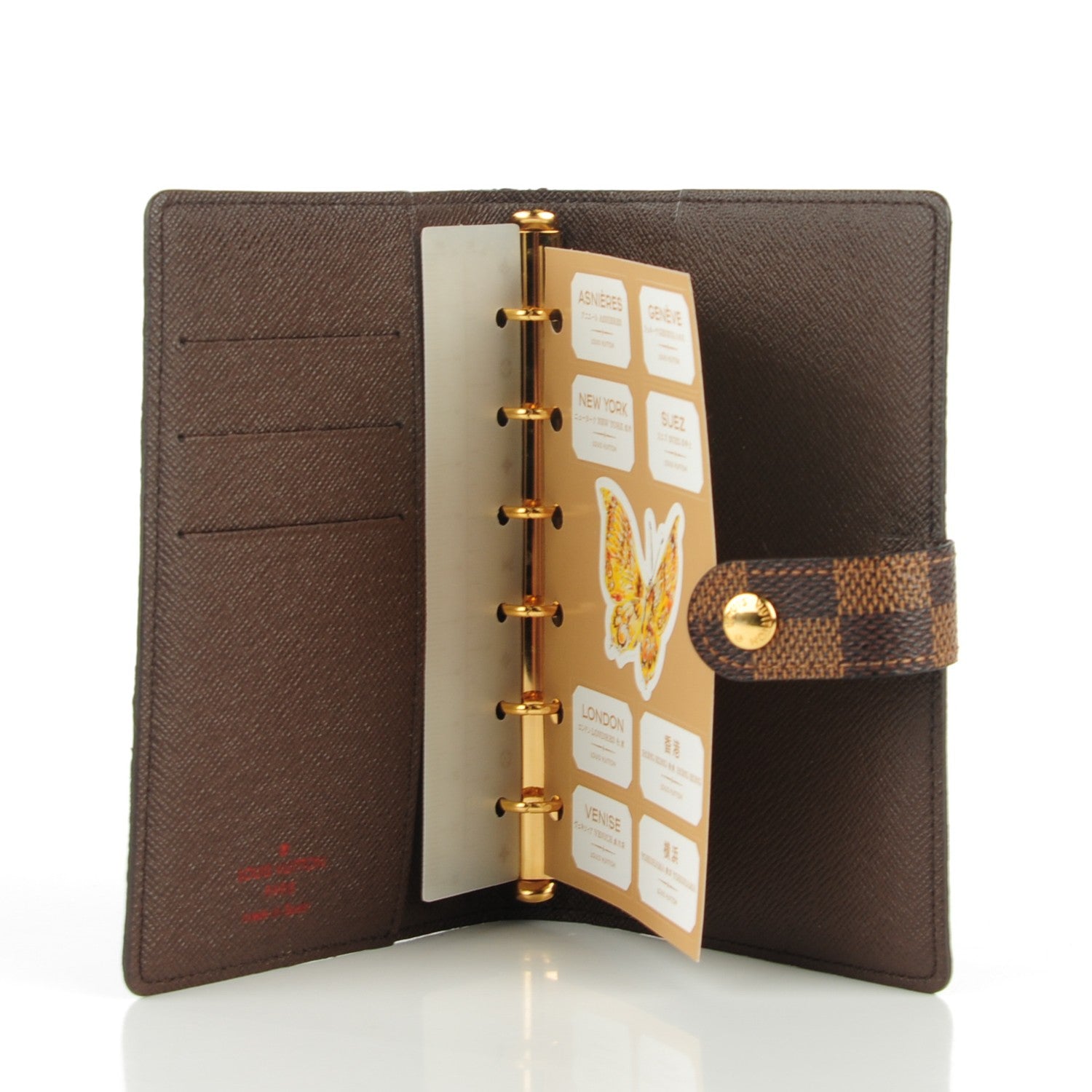 Louis Vuitton Damier Ebene Small Ring Agenda Cover 7 of 7