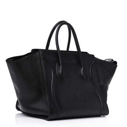 Celine Supple Calfskin Medium Phantom Luggage Black 2 of 22