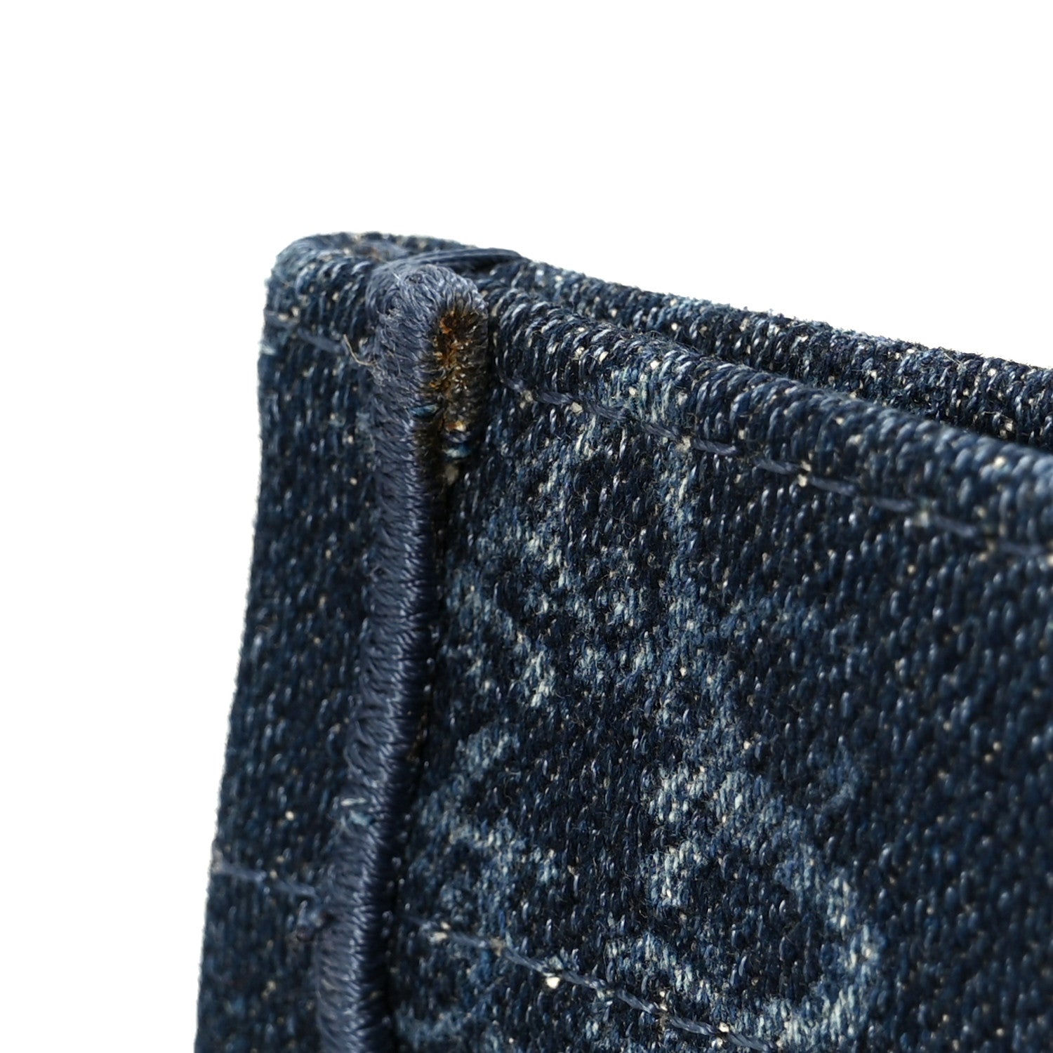 Christian Dior Denim Flowers Embroidered Medium Book Tote Blue 14 of 14