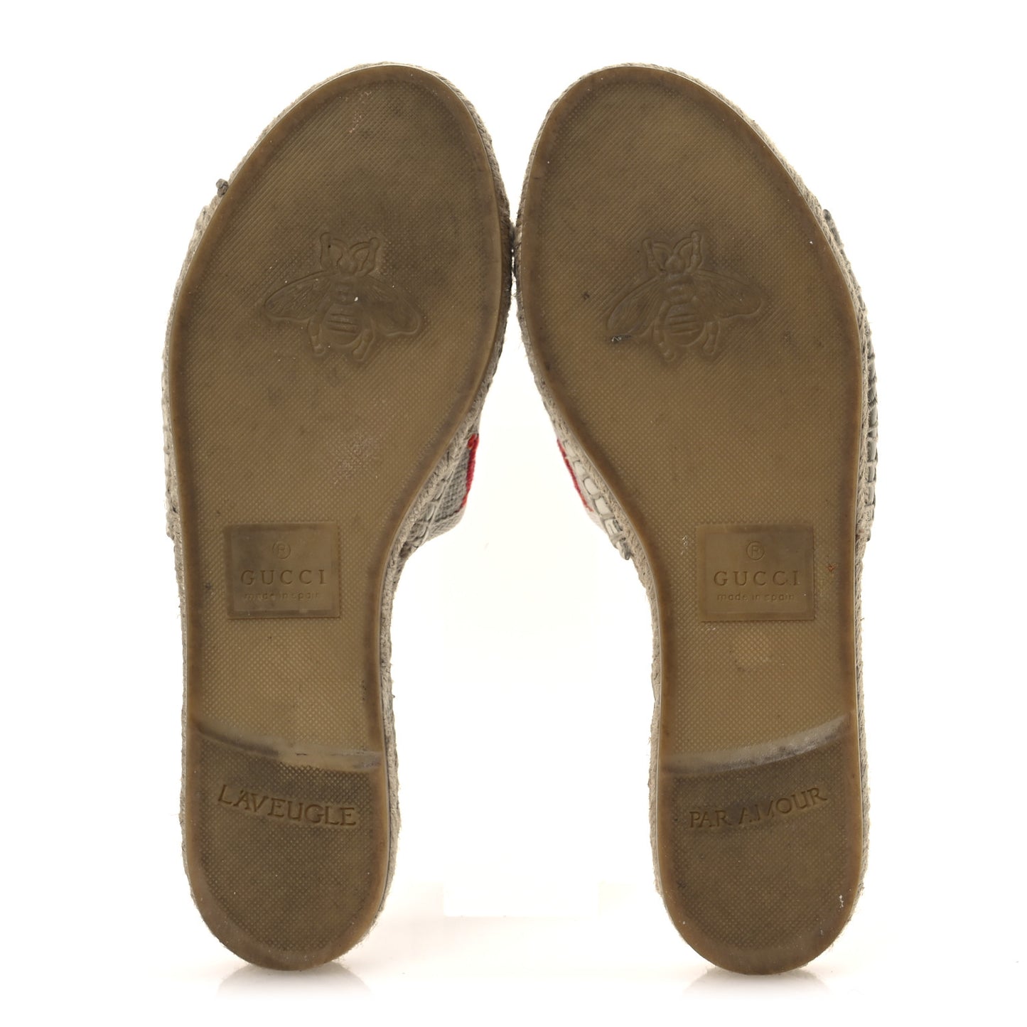 Linen Psychedelic Mini GG Espadrille Slide Sandals 39 Multicolor