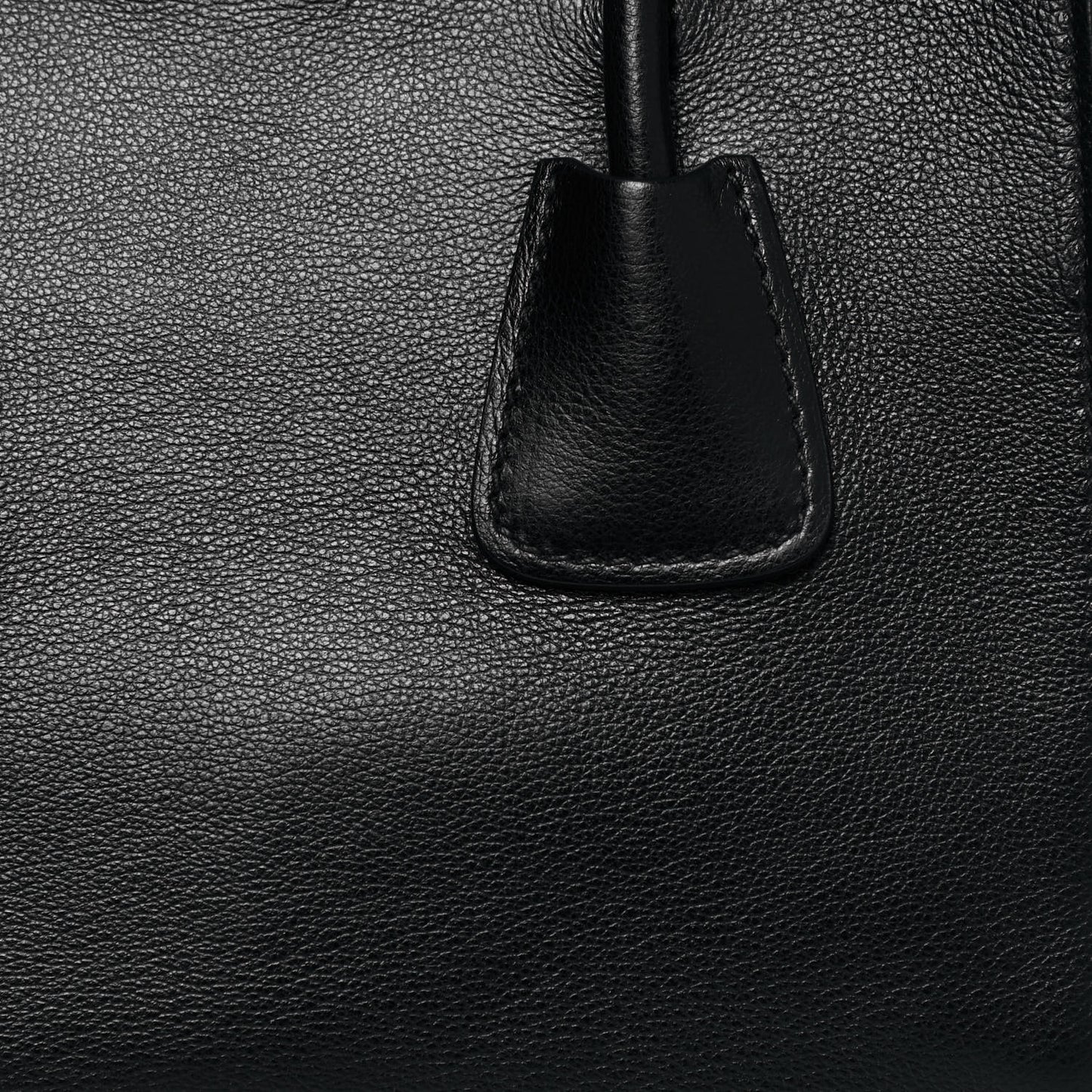 City Glace Cavallino Twin Pocket Tote Black Miele