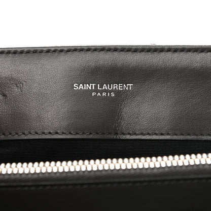 Saint Laurent Calfskin Y Quilted Monogram Medium Loulou Chain Satchel Asphalt 5 of 10