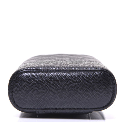 Chanel Caviar Quilted Phone Holder With Chain Black 19 of 23
