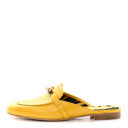 Hermes Goatskin Oz Mules 39 Jaune Sable 1 of 11
