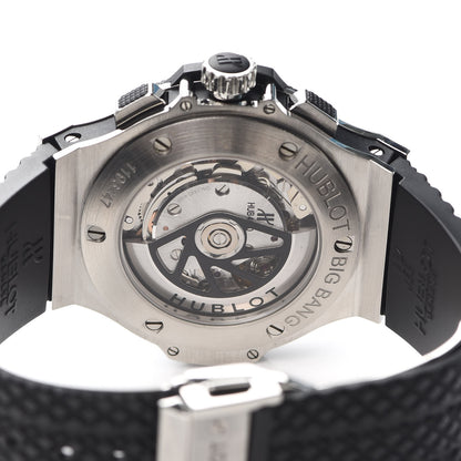 Hublot Stainless Steel Ceramic Rubber 44mm Big Bang Automatic Watch Black 301.SB.131.RX 4 of 6