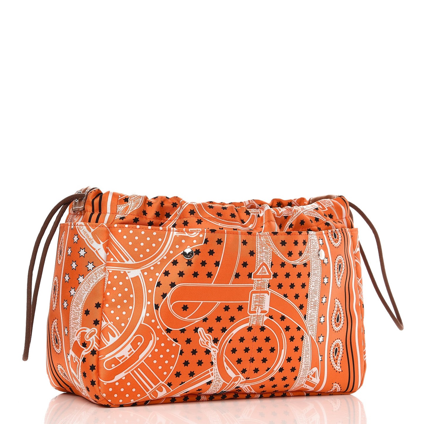 Barenia Silk Eperons d'Or Fourbi 25 MM Pouch Orange Fauve