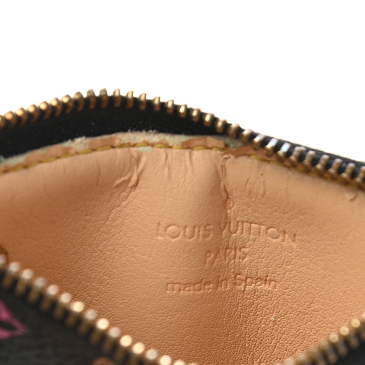 Louis Vuitton Monogram Multicolor Key Pouch Black 6 of 9