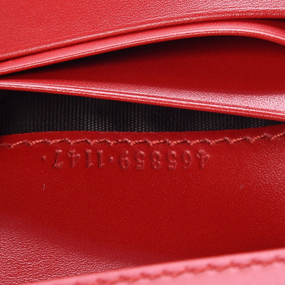 Gucci Calfskin Chinese New Year Card Case Wallet Red 6 of 7