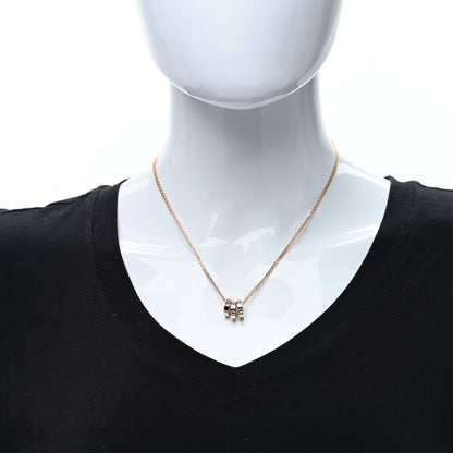 Louis Vuitton 18K Yellow White Pink Gold Empreinte Pendant Necklace 3 of 4