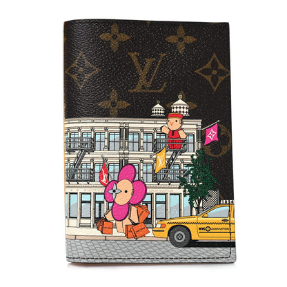 Louis Vuitton Monogram 2022 Christmas Animation New York Soho Passport Cover Yellow 1 of 8