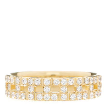 Tiffany 18K Yellow Gold Diamond T True Wide Ring 65 11 3 of 5