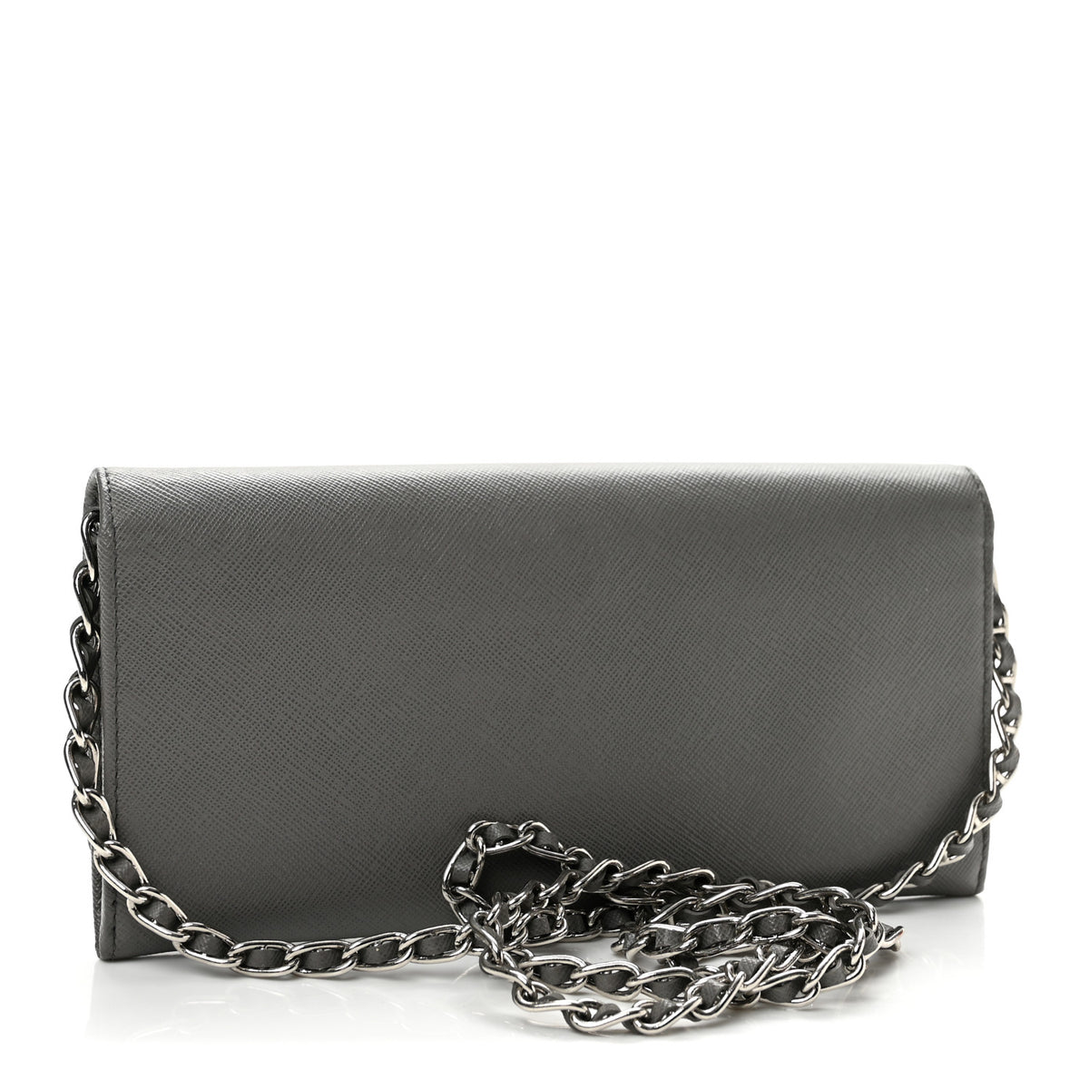 Saffiano Metal Oro Chain Wallet Marmo