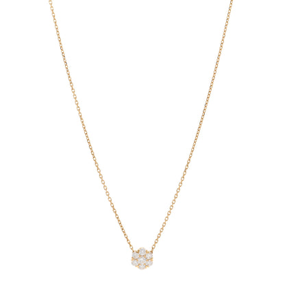 Van Cleef & Arpels 18K Yellow Gold Diamond Fleurette Pendant Necklace 1 of 4