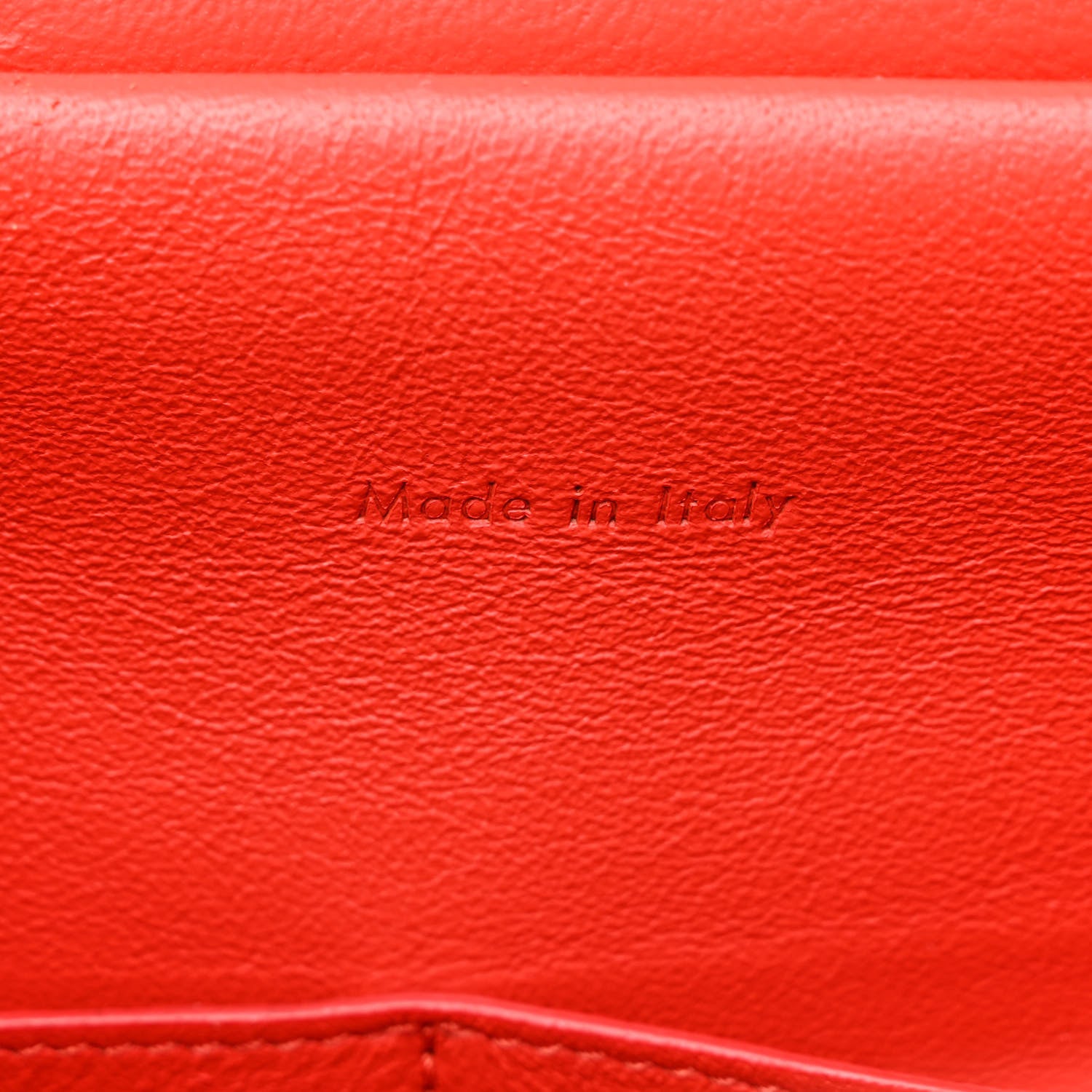 Celine Elephant Calfskin Mini Tri-Color Belt Bag Vermillion 6 of 13