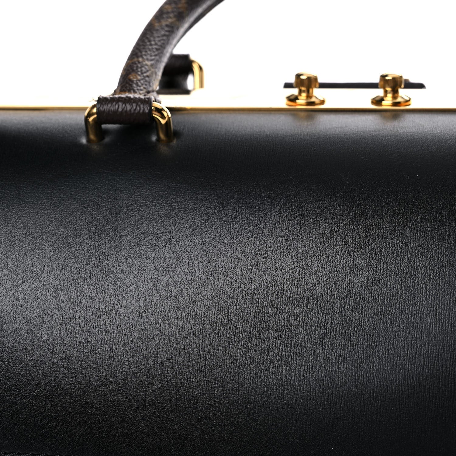 Louis Vuitton Calfskin Monogram Speedy Doctor 25 Black 21 of 33