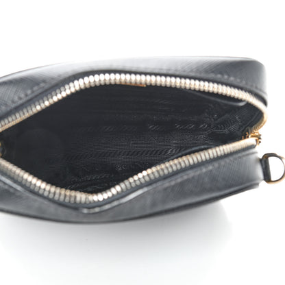Prada Saffiano Lux Small Camera Crossbody Bag Black 5 of 10