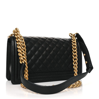 Chanel Caviar Quilted Medium Boy Flap Black 3 of 10