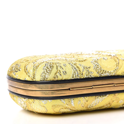 Gucci Brocade Floral Broadway Clutch Yellow 6 of 9