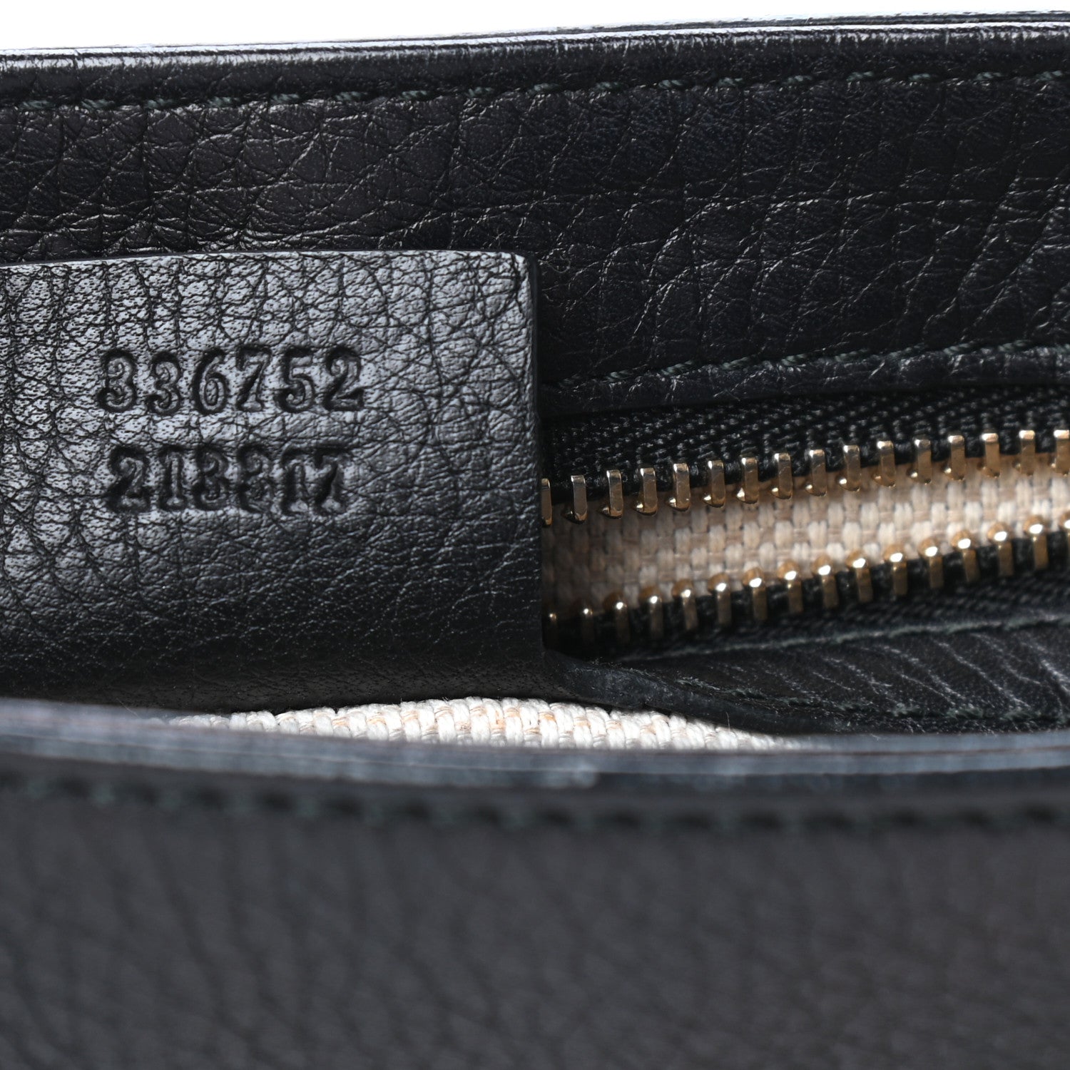 Gucci Pebbled Calfskin Medium Soho Flap Crossbody Black 7 of 9