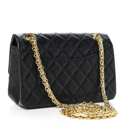 Chanel Aged Calfskin Quilted 2.55 Reissue Mini Flap Black 3 of 10