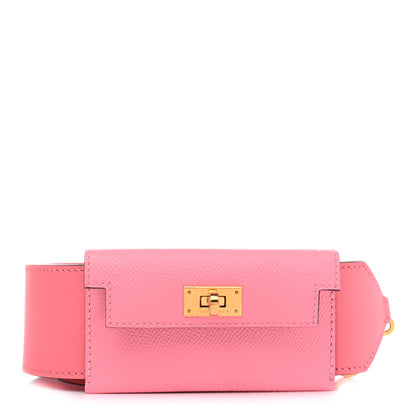 Hermes Swift Epsom Pocket Kelly Shoulder Strap Rose Azalee Rose Confetti 1 of 6