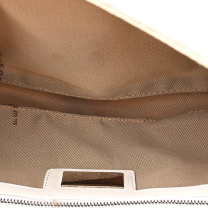 Fendi Zucchino Cuoio Mini Mama Baguette Beige White 5 of 11