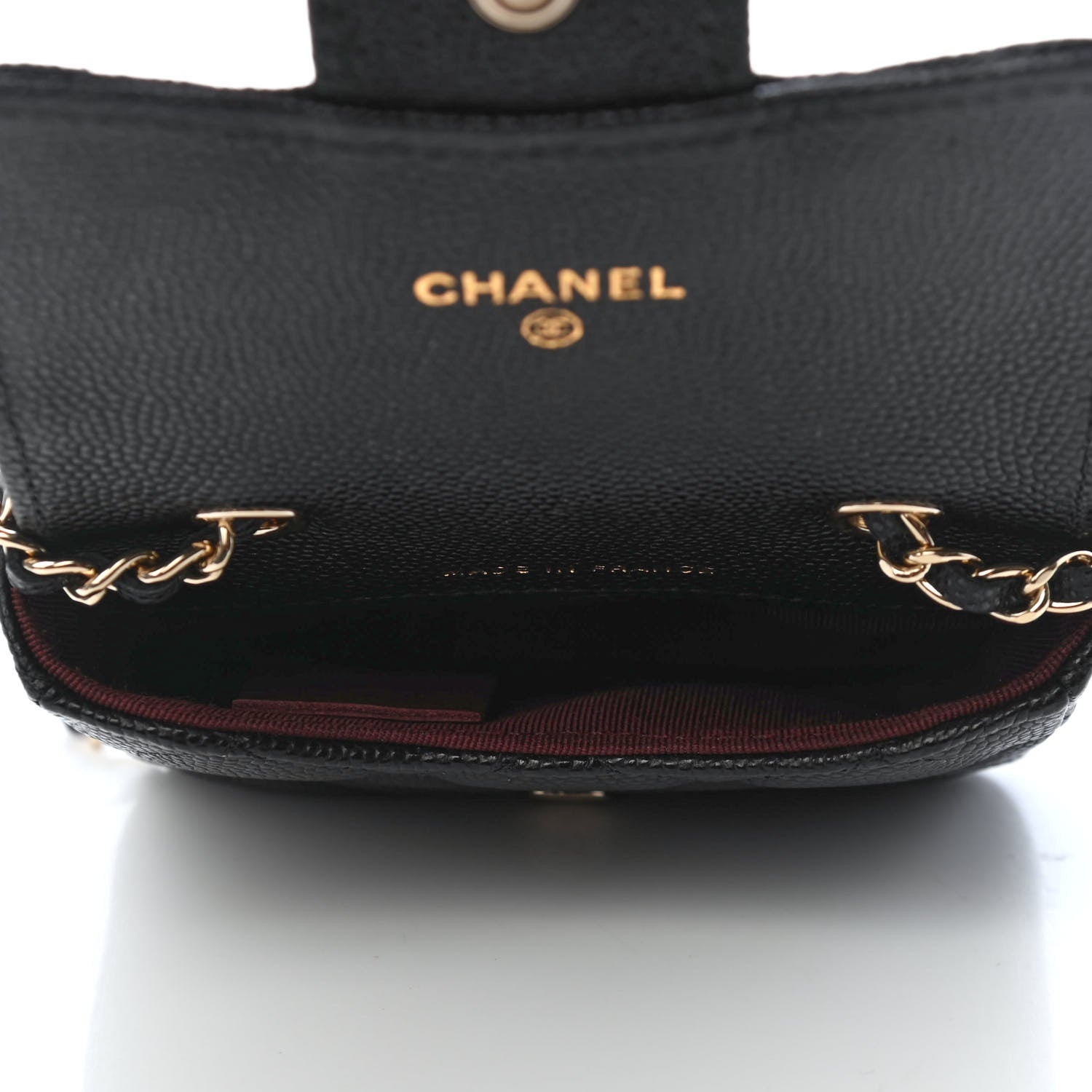 Chanel Caviar Quilted Mini Chain Belt Bag Black 5 of 8