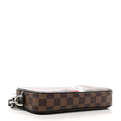 Louis Vuitton Savane Damier Ebene Rhinoceros Pochette Volga 4 of 7