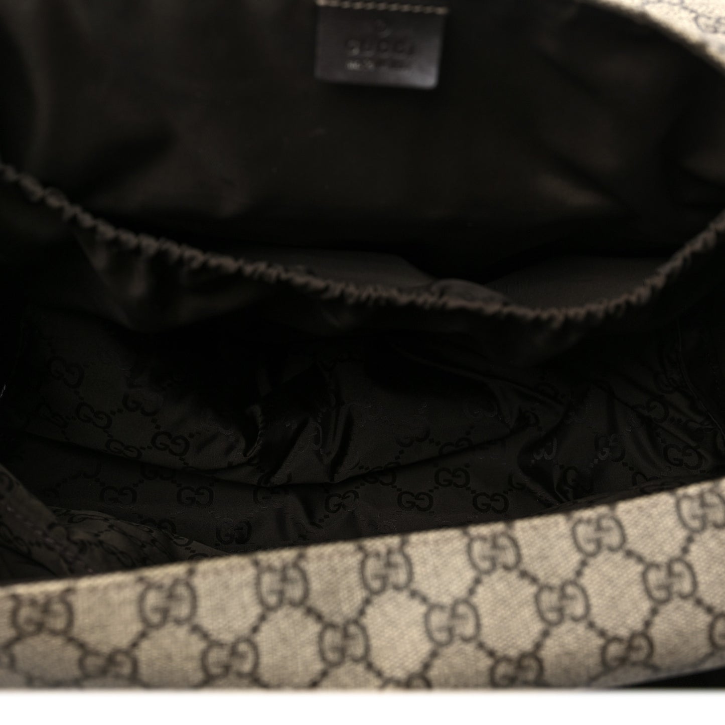 GG Plus Monogram Messenger Diaper Bag Dark Brown