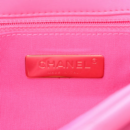 Chanel Lambskin Quilted Medium Chanel 19 Flap Pink 6 of 20