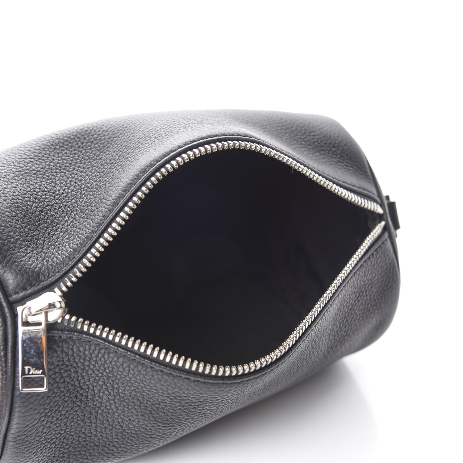Christian Dior HOMME Grained Calfskin Mens Roller Pouch Black 5 of 9