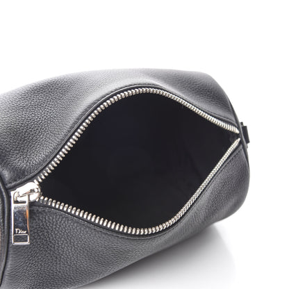 Christian Dior HOMME Grained Calfskin Mens Roller Pouch Black 5 of 9