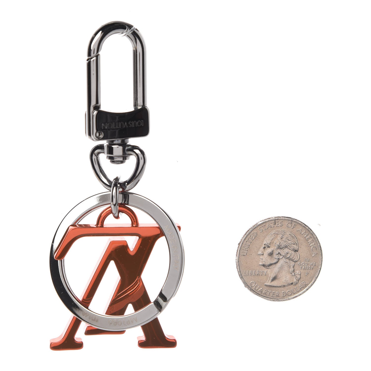 Louis Vuitton LV Shape Solar Ray Bag Charm Key Holder 2 of 5